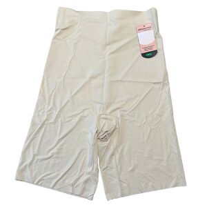 SHAPERMINT Essentials Empower High Waisted Shaper Short 55013 Beige NWT Large